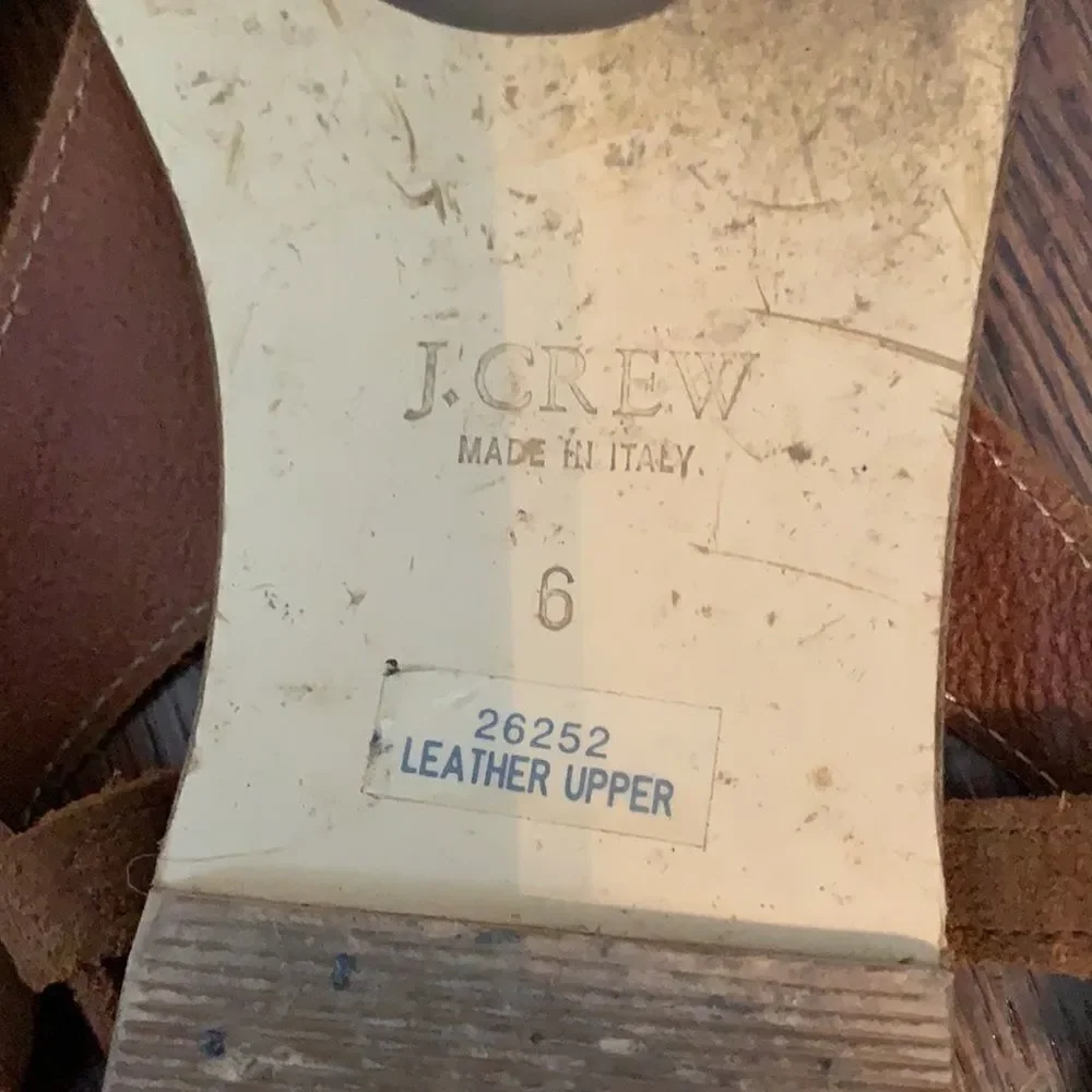 ‎J. Crew brown/tan suede leather sandals